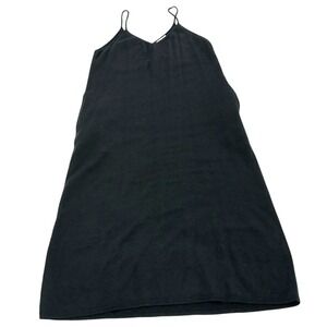 MOD‎ REF Dress Women Small Black Mini Knit V Neck Minimalist Essential